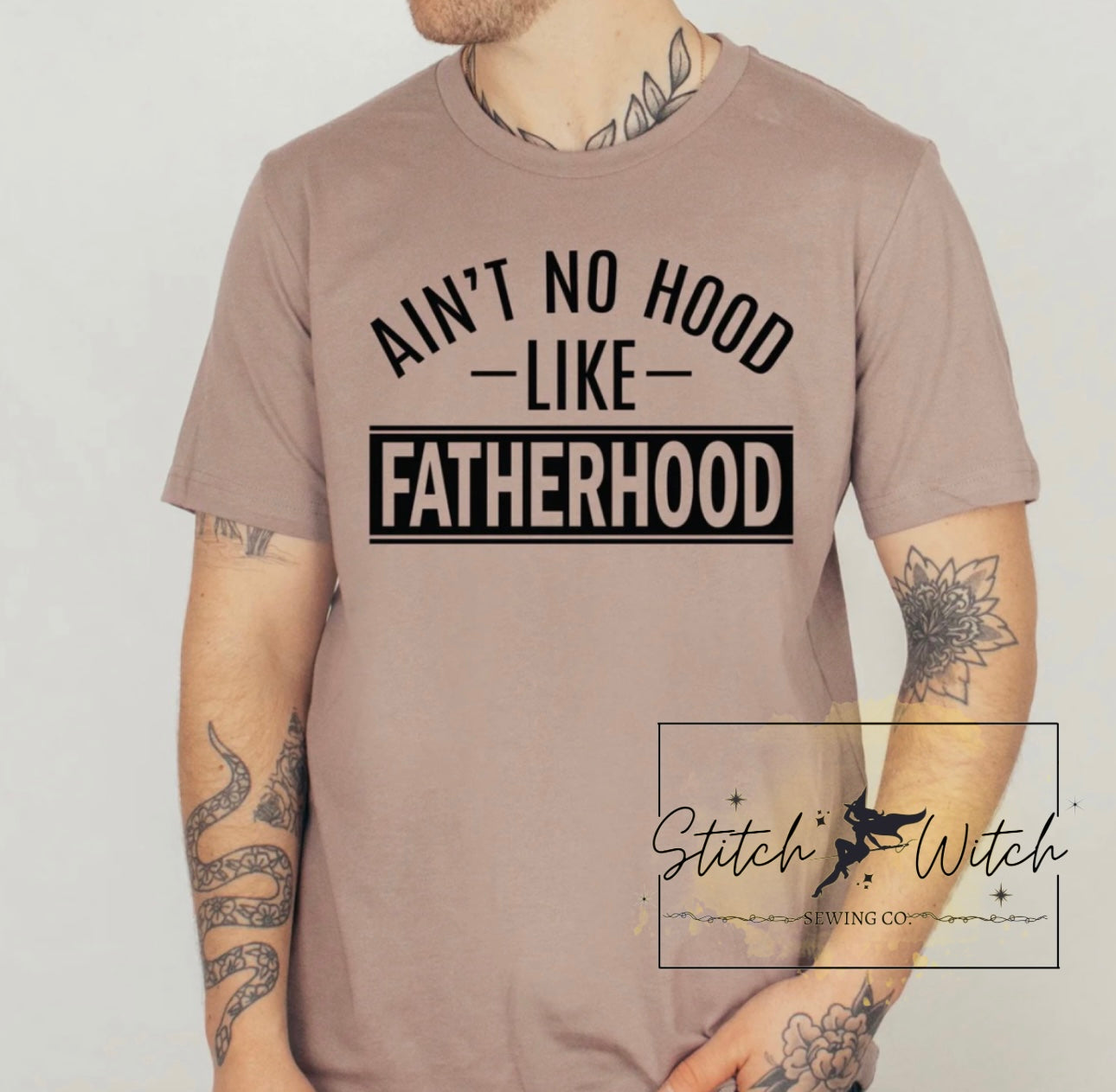 ain't no hood like fatherhood t-shirt