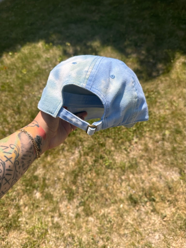 tie-dyed dad hats