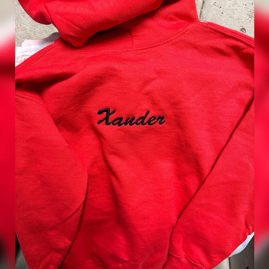 Custom kids "words" hoodie