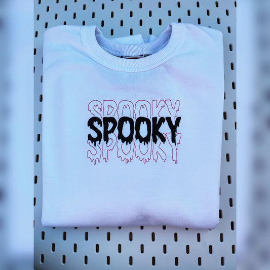 Spooky embroidered crewneck